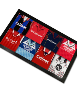 Middlesbrough Classic Shirts Retro Home & Away Shirts Kit Montage Bar Runner