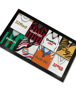 Swansea Classic Shirts Retro Home & Away Shirts Kit Montage Bar Runner