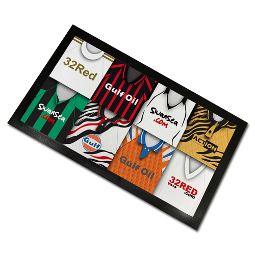 Swansea Classic Shirts Retro Home & Away Shirts Kit Montage Bar Runner
