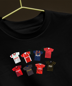 Aberdeen Retro Kits Black T-Shirt Classic Kits - Image 3