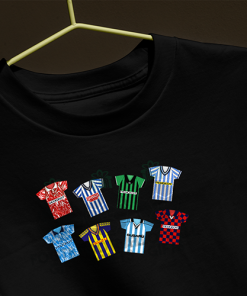 Coventry City Retro Kits Black T-Shirt Classic Kits - Image 3