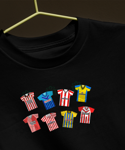 Southampton Retro Kits Black T-Shirt Classic Kits - Image 3