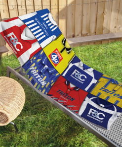 Birmingham Classic Kits Montage Retro Shirt Beach Towel