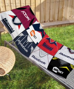 Bolton Classic Kits Montage Retro Shirt Beach Towel