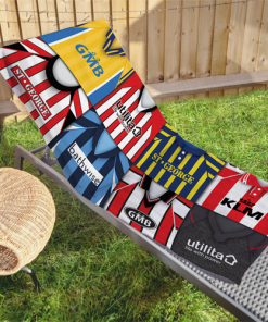 Brentford Classic Kits Montage Retro Shirt Beach Towel