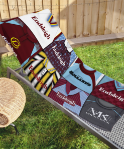 Burnley Classic Kits Montage Retro Shirt Beach Towel