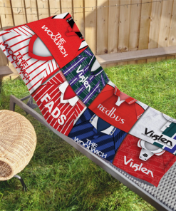 Charlton Classic Kits Montage Retro Shirt Beach Towel