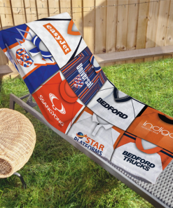 Luton Classic Kits Montage Retro Shirt Beach Towel