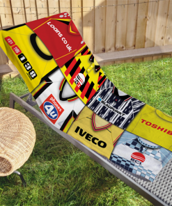 Watford Classic Kits Montage Retro Shirt Beach Towel