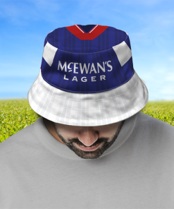 Rangers Retro Home 1992 Shirt Bucket Hat Classic Kits