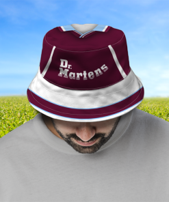 West Ham Retro Home 1999 Shirt Bucket Hat Classic Kits