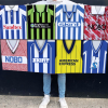 Brighton Retro Kit Montage Football Flag High Quality Classic Kits