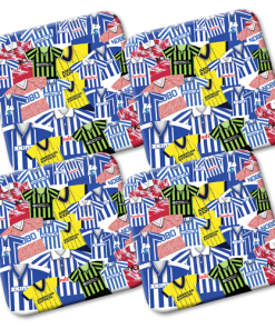 Brighton Retro Shirts Classic Kits Mash Coasters Pack Of 4