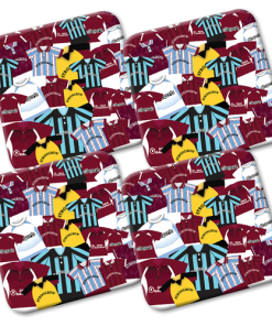 Hearts Retro Shirts Classic Kits Mash Coasters Pack Of 4