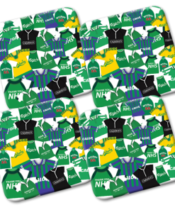Hibs Retro Shirts Classic Kits Mash Coasters Pack Of 4