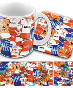 Blackpool Retro Shirt Classic Kit Mash Mug and Coaster Set