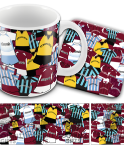 Hearts Retro Shirt Classic Kit Mash Mug and Coaster Set