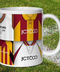 Alternative view of Bradford City Retro Shirt Montage Mug
