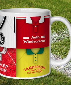 Alternative view of Bristol City Retro Shirt Montage Mug