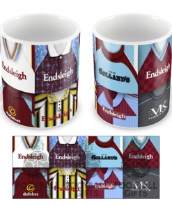 Burnley Retro Shirt Montage Mug