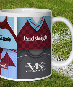 Alternative view of Burnley Retro Shirt Montage Mug