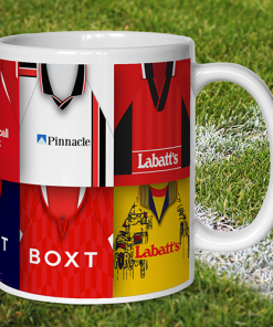 Alternative view of Nottingham Forest Retro Shirt Montage Mug