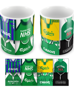 Hibs Retro Shirt Montage Mug