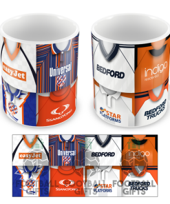 Luton Town Retro Shirt Montage Mug