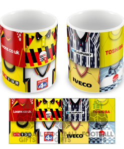 Watford Retro Shirt Montage Mug