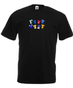 Millwall Retro Kits Black T-Shirt Classic Kits