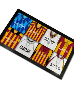 Bradford Classic Shirts Retro Home & Away Shirts Kit Montage Bar Runner