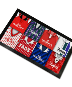 Charlton Classic Shirts Retro Home & Away Shirts Kit Montage Bar Runner