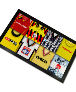 Watford Classic Shirts Retro Home & Away Shirts Kit Montage Bar Runner