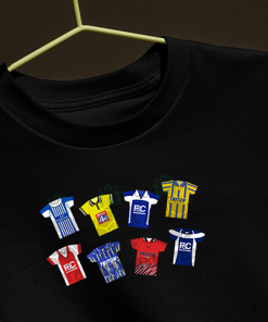 Birmingham City Retro Kits Black T-Shirt Classic Kits - Image 3