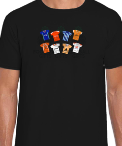 Blackpool Retro Kits Black T-Shirt Classic Kits