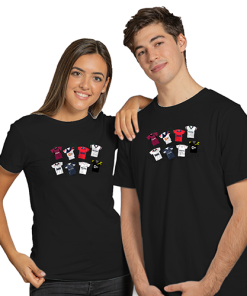 Bolton Retro Kits Black T-Shirt Classic Kits - Image 4