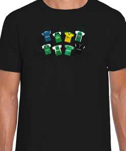 Hibernian Retro Kits Black T-Shirt Classic Kits