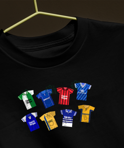 Millwall Retro Kits Black T-Shirt Classic Kits - Image 3