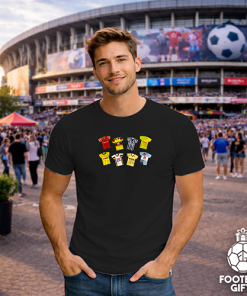 Alternative view of Watford Retro Kits Black T-Shirt Classic Kits