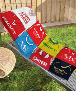 Barnsley Classic Kits Montage Retro Shirt Beach Towel