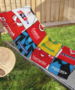 Swindon Classic Kits Montage Retro Shirt Beach Towel