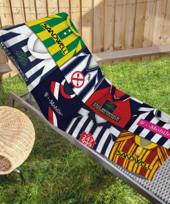 West Brom Classic Kits Montage Retro Shirt Beach Towel