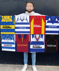 Reading Retro Kit Montage Football Flag High Quality Classic Kits