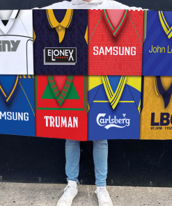 Wimbledon Retro Kit Montage Football Flag High Quality Classic Kits