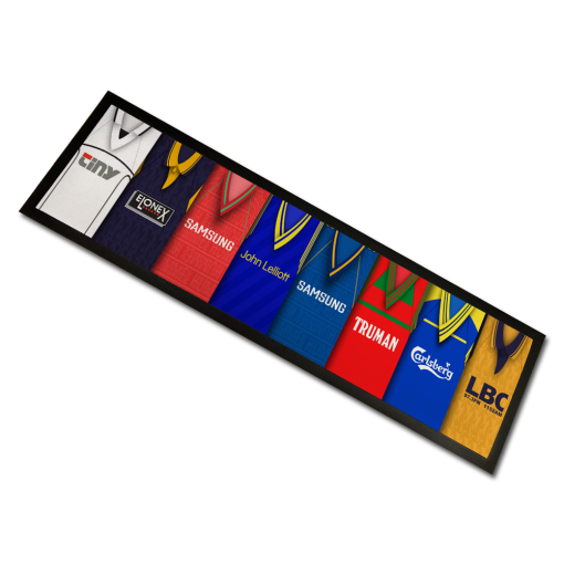Wimbledon Classic Shirts Retro Home & Away Shirts Kit Montage Bar Runner - Image 2