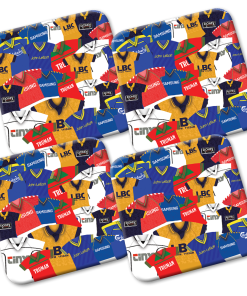 Wimbledon Retro Shirts Classic Kits Mash Coasters Pack Of 4