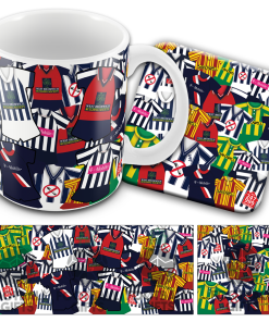 West Brom Retro Shirt Classic Kit Mash Mug and Coaster Set