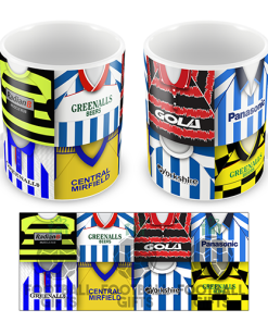 Huddersfield Retro Shirt Montage Mug