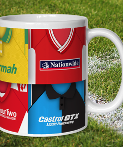 Alternative view of Swindon Town Retro Shirt Montage Mug