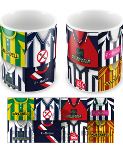 West Brom Retro Shirt Montage Mug